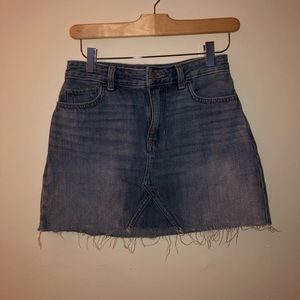 Hollister high rise denim skirt